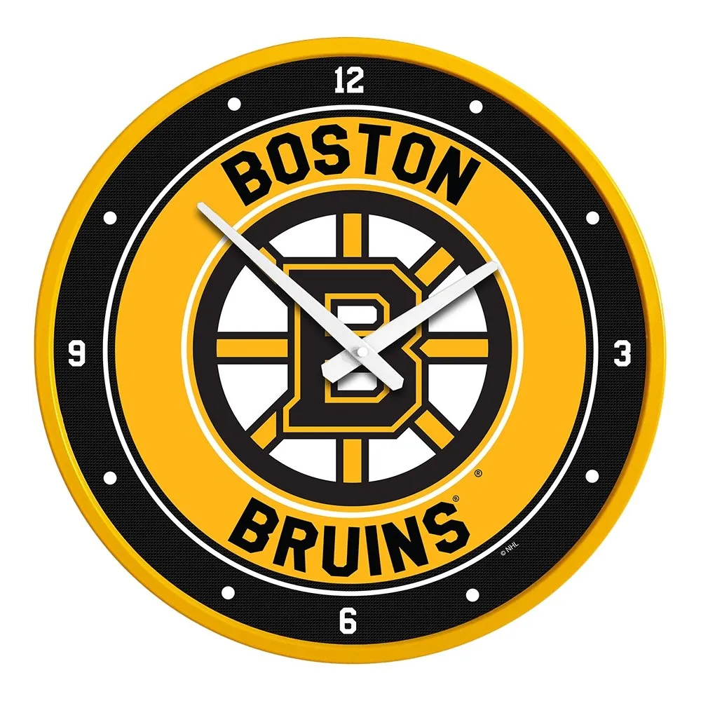 Boston Bruins: Modern Disc Wall Clock