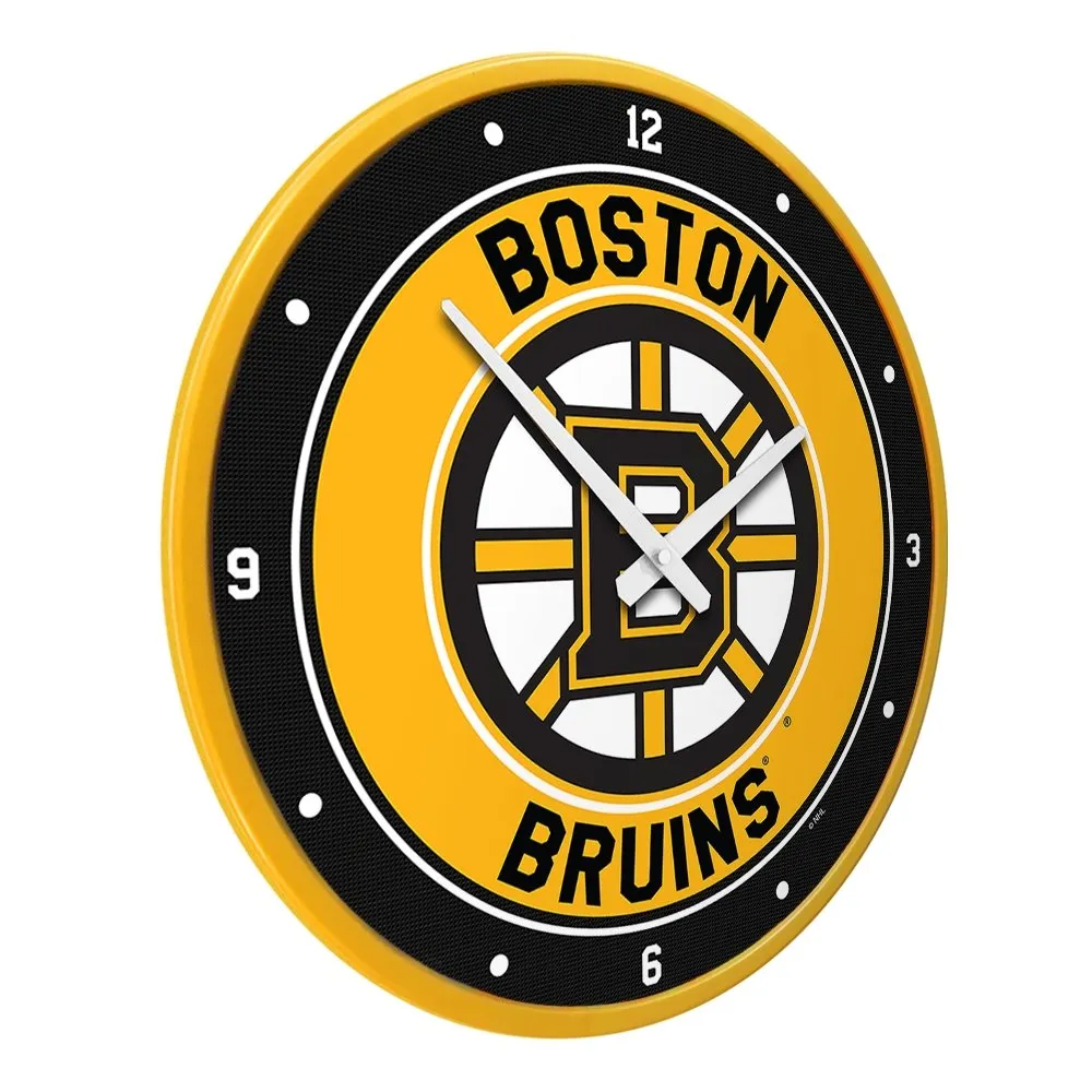 Boston Bruins: Modern Disc Wall Clock