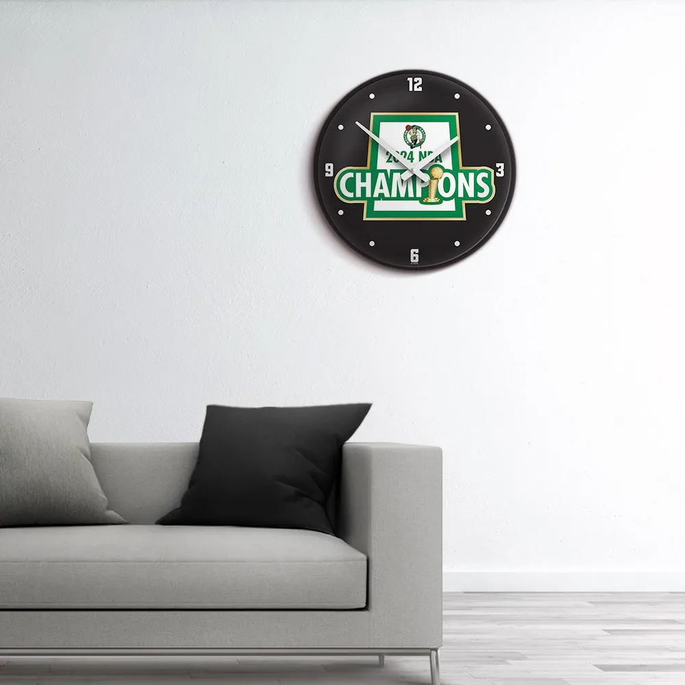 Boston Celtics: 2024 NBA Champions - Modern Disc Wall Clock