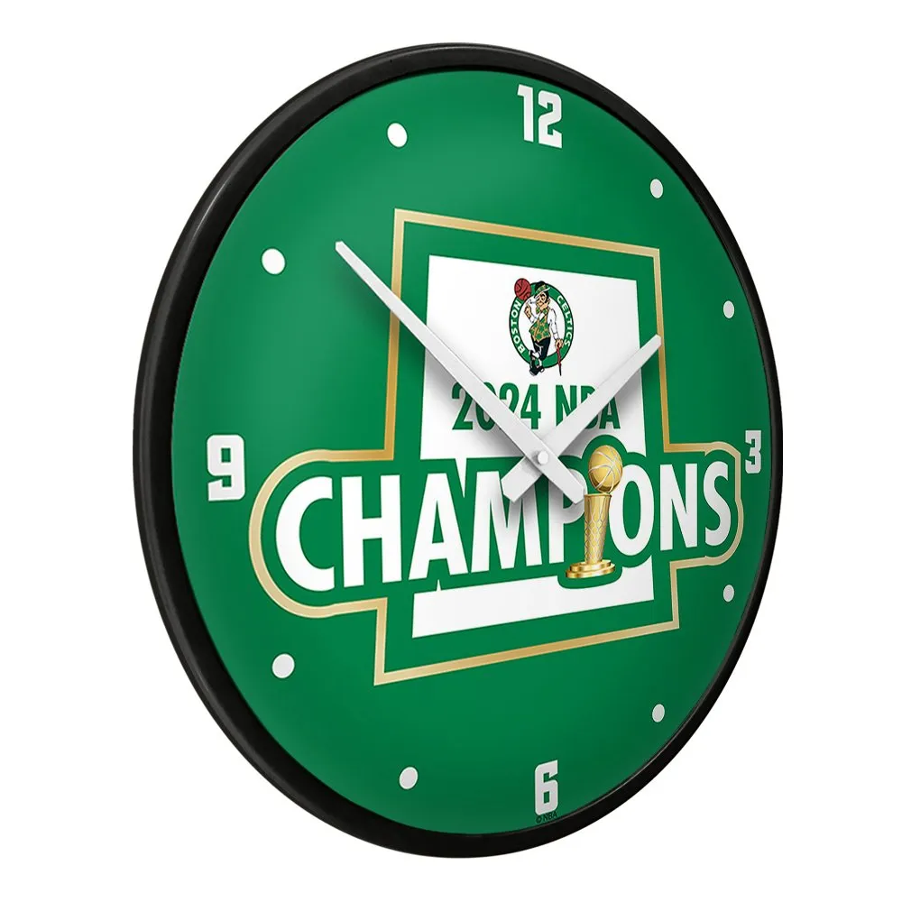 Boston Celtics: 2024 NBA Champions - Modern Disc Wall Clock