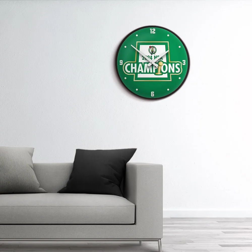 Boston Celtics: 2024 NBA Champions - Modern Disc Wall Clock