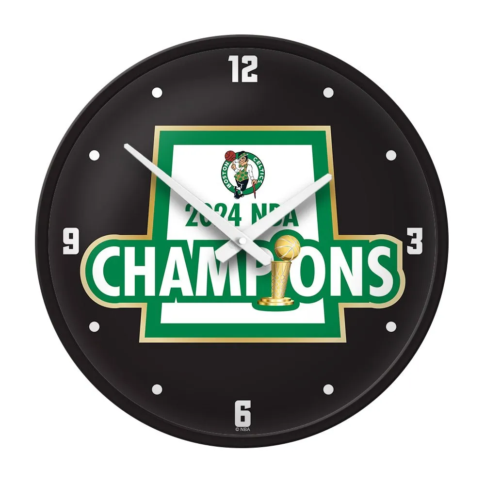 Boston Celtics: 2024 NBA Champions - Modern Disc Wall Clock