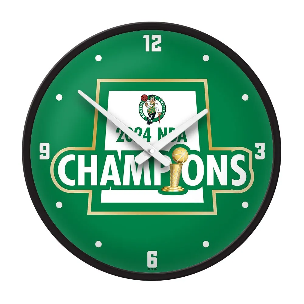 Boston Celtics: 2024 NBA Champions - Modern Disc Wall Clock