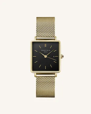 Boxy Black Gold Mesh