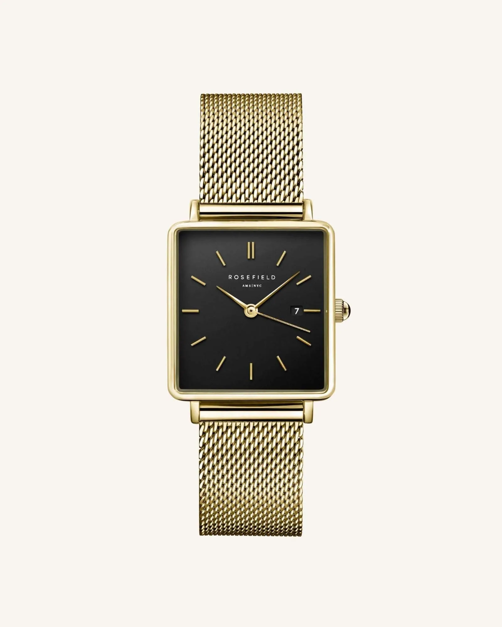 Boxy Black Gold Mesh