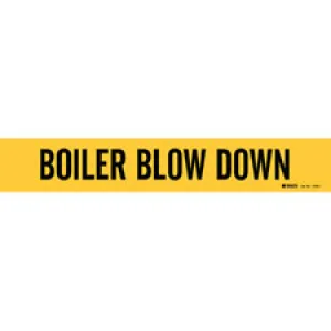 Brady BOILER BLOW DOWN Pipe Marker|Buy Online