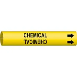Brady CHEMICAL Snap-On/Strap-On Pipe Marker/ Buy Online