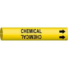 Brady CHEMICAL Snap-On/Strap-On Pipe Marker/ Buy Online