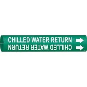 Brady CHILLED WATER RETURN Snap-On/Strap-On Pipe Marker|Buy Online
