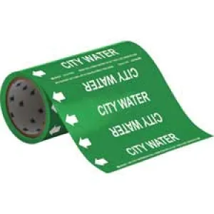 Brady CITY WATER Roll Form Pipe Marker|Buy Online