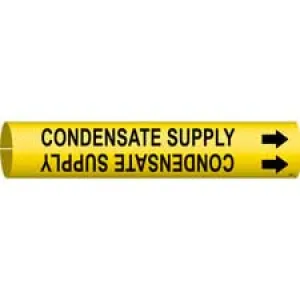 Brady CONDENSATE SUPPLY Snap-On Pipe Marker|Buy Online