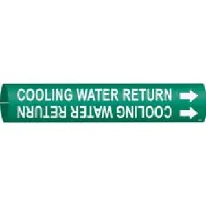 Brady COOLING WATER RETURN Snap-On/Strap-On Pipe Marker|Buy Online