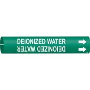 Brady DEIONIZED WATER Snap-On/Strap-On Pipe Marker|Buy Online