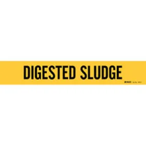 Brady DIGESTED SLUDGE Pipe Marker/ Buy Online