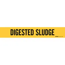 Brady DIGESTED SLUDGE Pipe Marker/ Buy Online