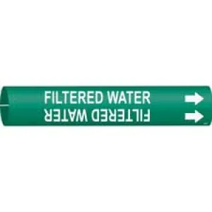Brady FILTERED WATER Snap-On/Strap-On Pipe Marker|Buy Online