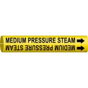 Brady MEDIUM PRESSURE STEAM Snap-On Pipe Marker|Buy Online