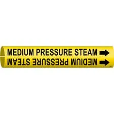 Brady MEDIUM PRESSURE STEAM Snap-On Pipe Marker|Buy Online