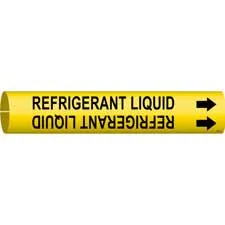 Brady REFRIGERANT LIQUID Snap-On Pipe Marker/ Buy Online