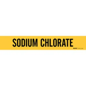 Brady SODIUM CHLORATE Pipe Marker|Buy Online