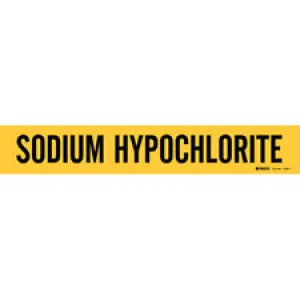 Brady SODIUM HYPOCHLORITE Pipe Marker|Buy Online