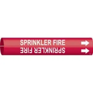 Brady SPRINKLER FIRE Snap-On Pipe Marker|Buy Online