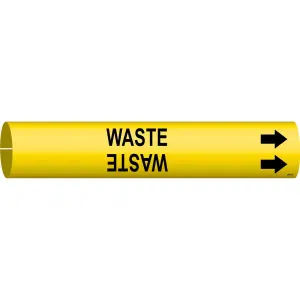 Brady WASTE Snap-On Pipe Marker|Buy Online