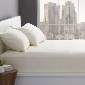 Brand new 200 Thread Count Cotton Poly Deep Pocket Sheet Set, Ivory, King! Fits Mattresses up to 17"