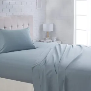 Brand new Hotel life 200 Thread Count 6 Piece Cotton Poly Deep Pocket Sheet Set, Spa Blue, King! Fits Mattresses up to 17"