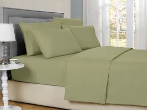 Brand new in package! Bamboo Comfort 1800 wrinkle free deep pocket 4 Piece sheet set in QUEEN, Sage! Fits Mattresses up to 18" Deep