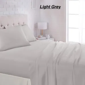 Brand new in package! Bamboo Comfort 1800 wrinkle free deep pocket 6 Piece sheet set in QUEEN, Light Grey! Fits Mattresses up to 16" Deep