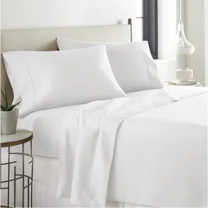 Brand new in package! Bamboo Essence 2500 wrinkle free deep pocket sheet set, QUEEN! White!