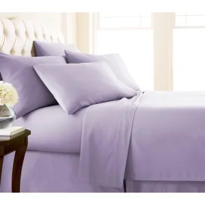 Brand new in package! Bamboo Essence 2800 wrinkle free deep pocket 6 Piece sheet set in KING, MAUVE! Fits Mattresses up to 18" Deep