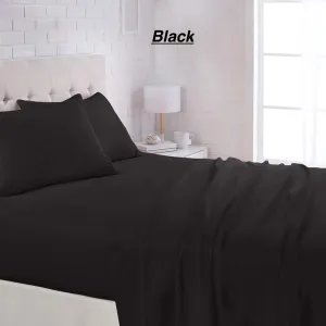 Brand new Premier 2800 Ultra Soft Black Deep Pocket 6 Piece Sheet Set, Fits 18" Deep Mattresses, KING!