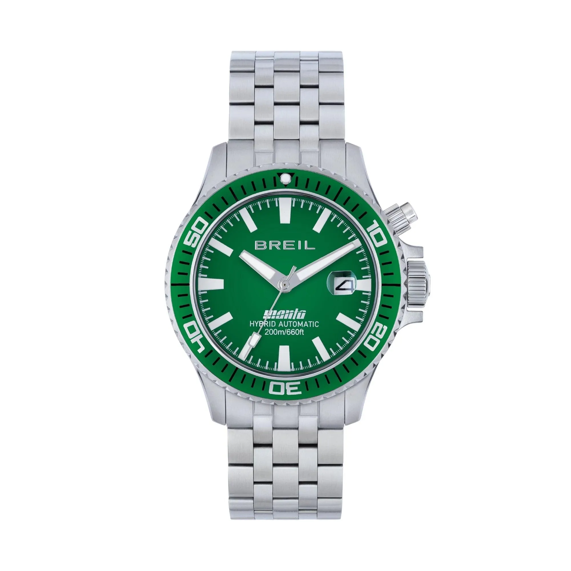 Breil Clock Manta P.R.O. 40.5mm green Hybrid Automatic Steel Tw2032