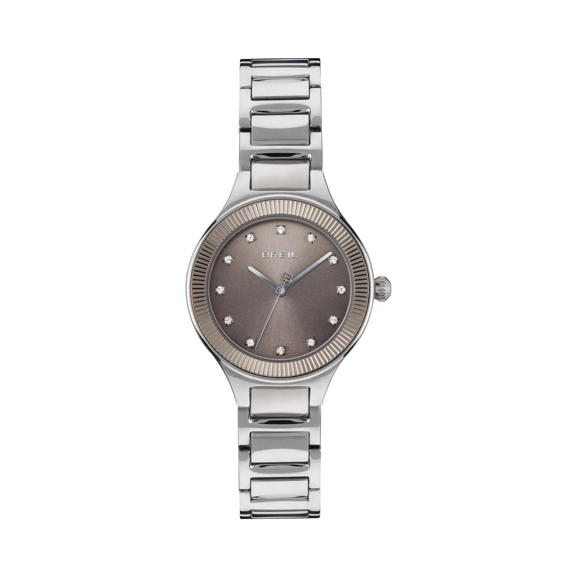 Breil watch sheer 32mm beige quartz steel Tw1996
