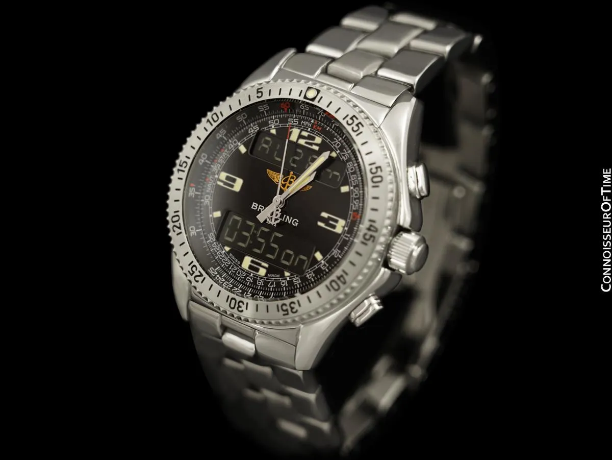 Breitling B-1 Multifunction Mens Bracelet Watch Ref. A68362 - Stainless Steel