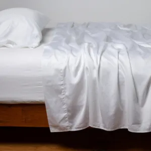 Bria Fitted Sheet - White - Queen