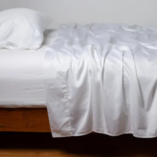 Bria Fitted Sheet - White - Queen