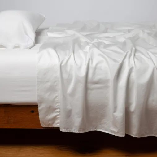 Bria Fitted Sheet - Winter White - Queen