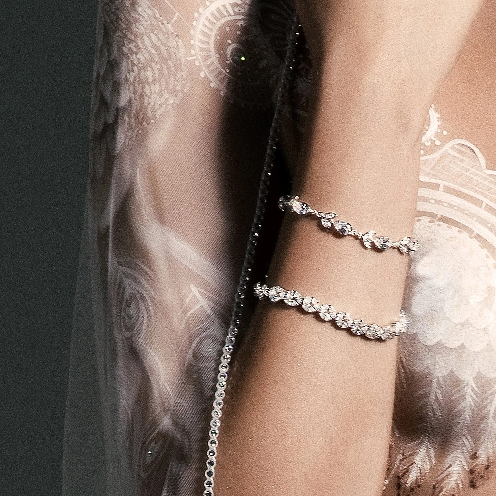 Bridal bracelet- Bocheron crystal bracelet by Stephanie Browne