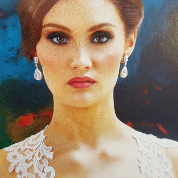 Bridal earrings - Bond St by Stephanie Browne