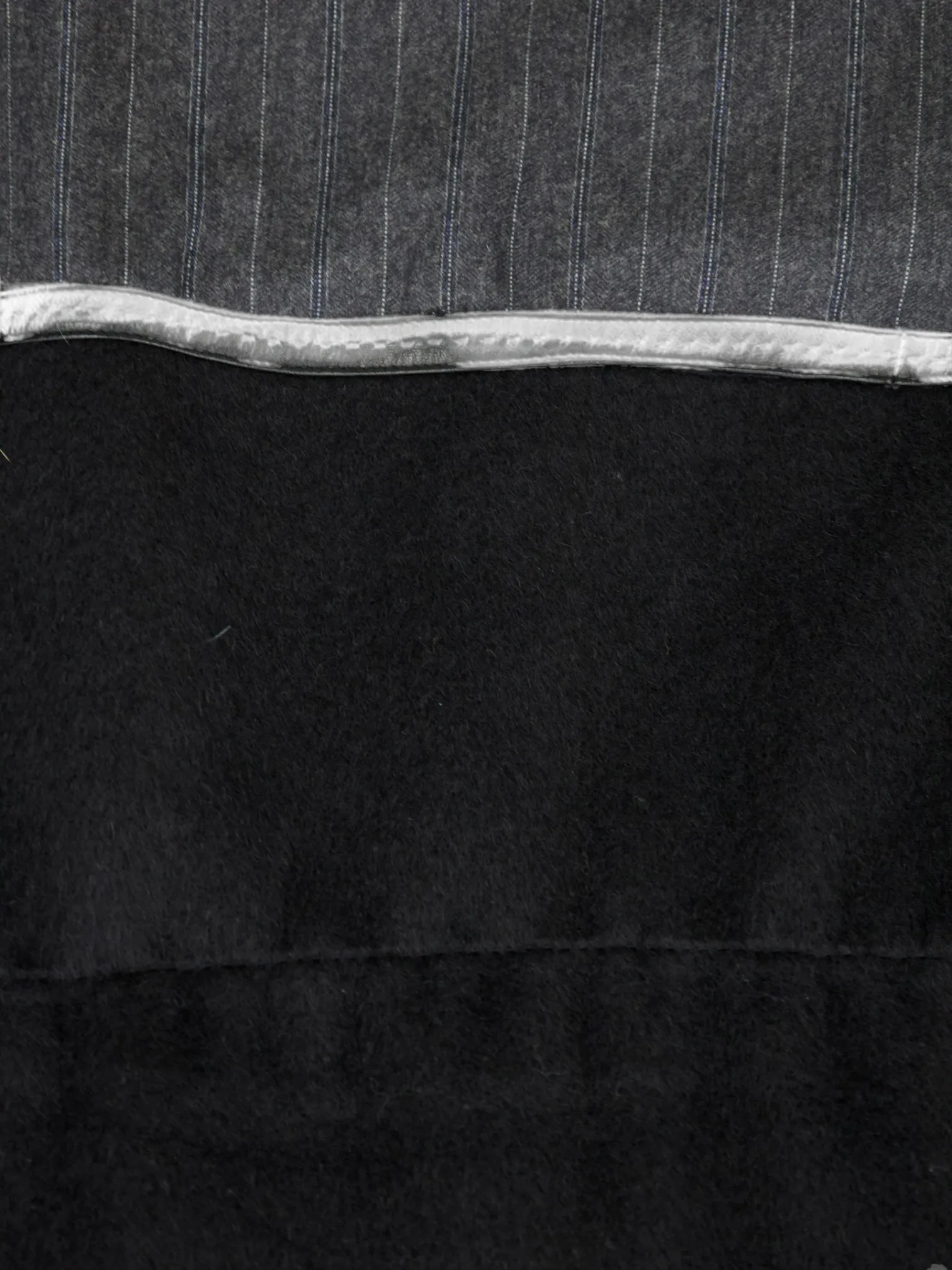 Brioni Black Cashmere Mink-Fur Collar Overcoat
