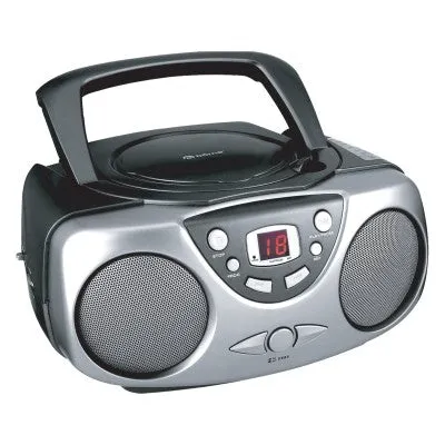 bōrne - Portable CD BoomBox AM/FM with AUX