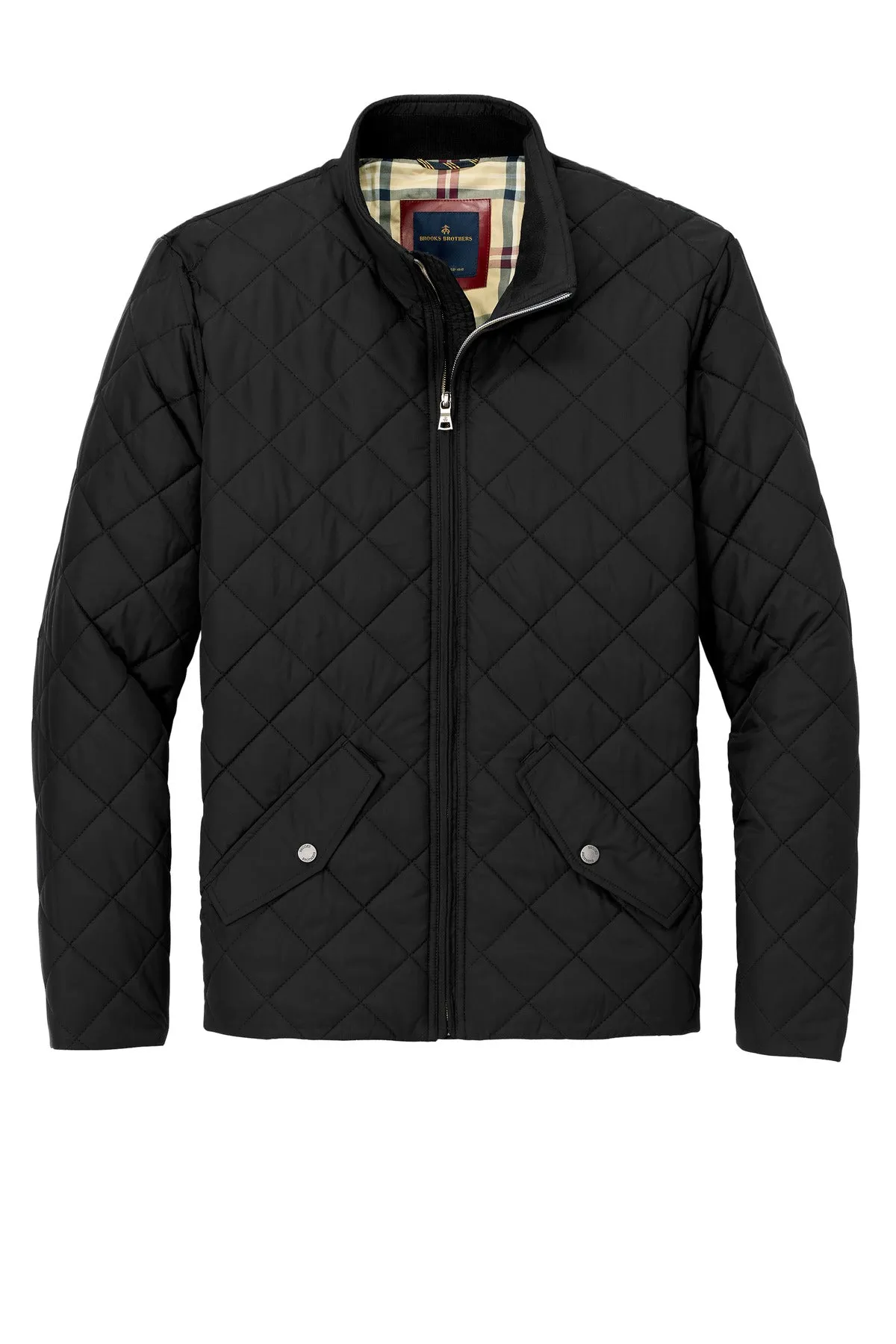 Brooks Brothers Quilted Jacket BB18600 Deep Black