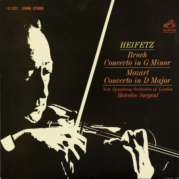Bruch / Mozart - Violin Concertos / Heifetz - Super Hot Stamper (With Issues)