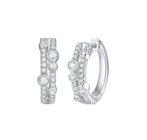 Bubbly 0.62ct Lab Grown Diamonds Earrings <br> E-00326WHT