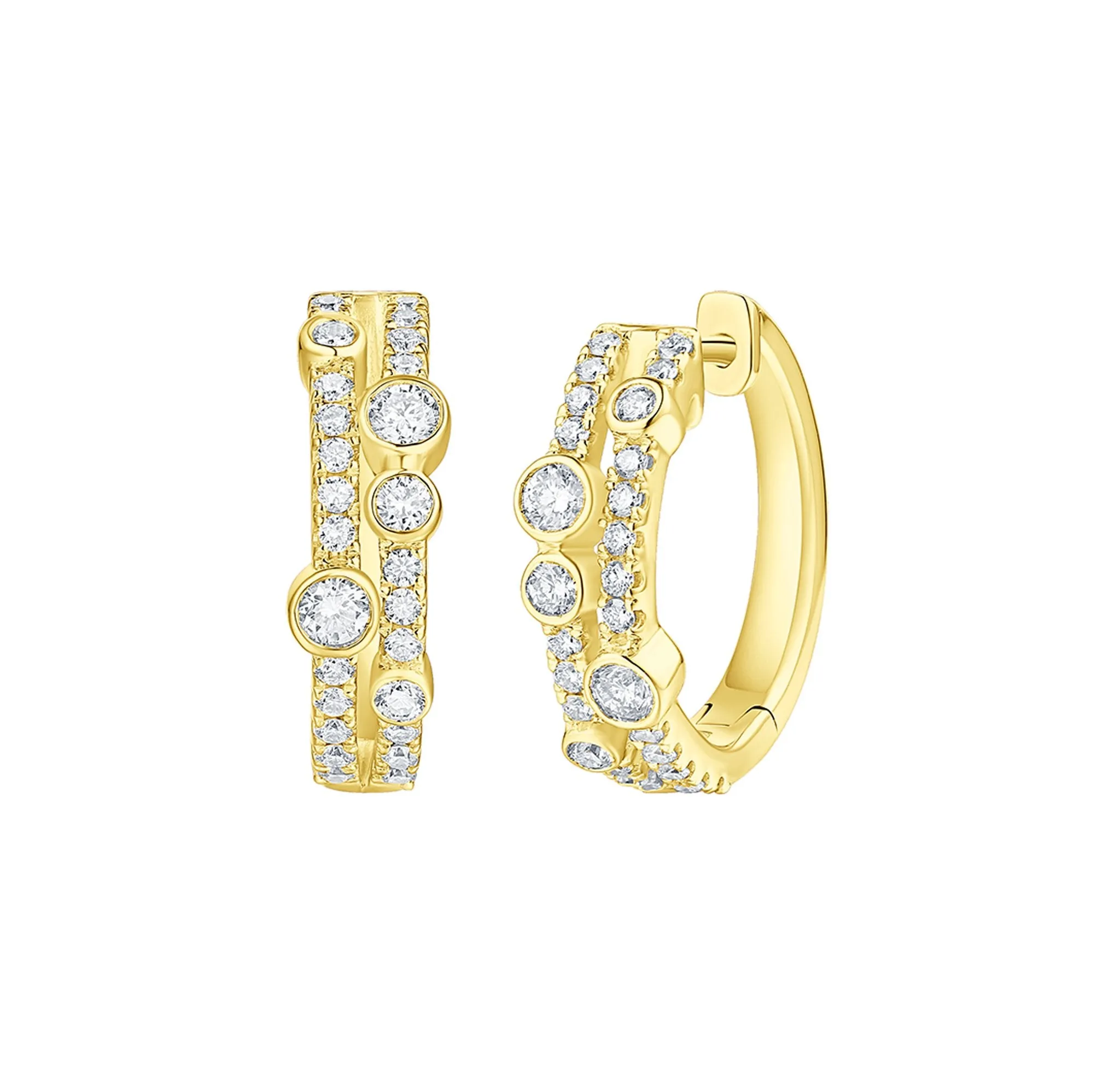 Bubbly 0.62ct Lab Grown Diamonds Earrings <br> E-00326WHT