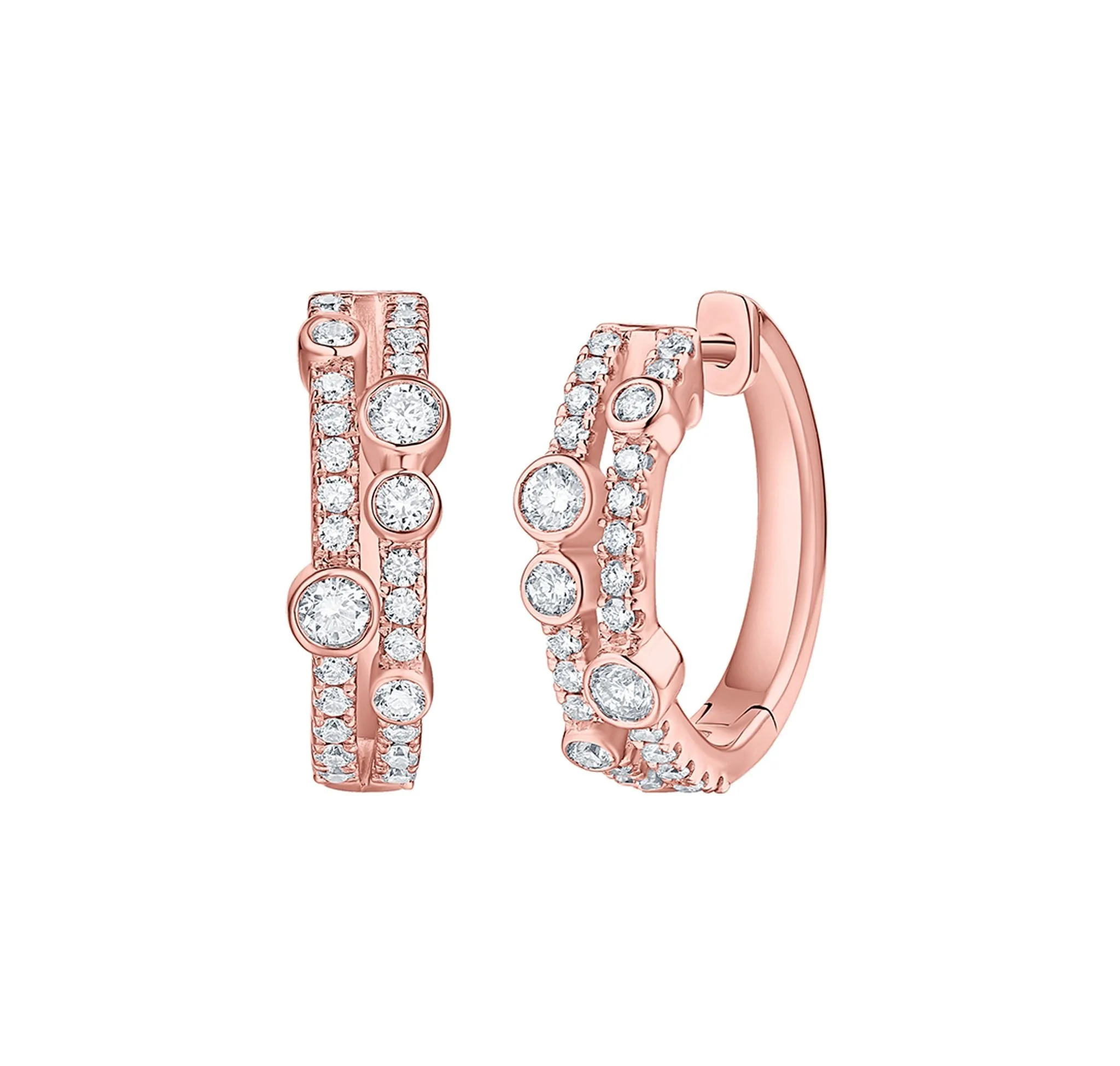Bubbly 0.62ct Lab Grown Diamonds Earrings <br> E-00326WHT