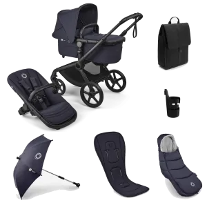 Bugaboo Fox 5 Renew Complete Bundle - Black/Deep Indigo/Deep Indigo